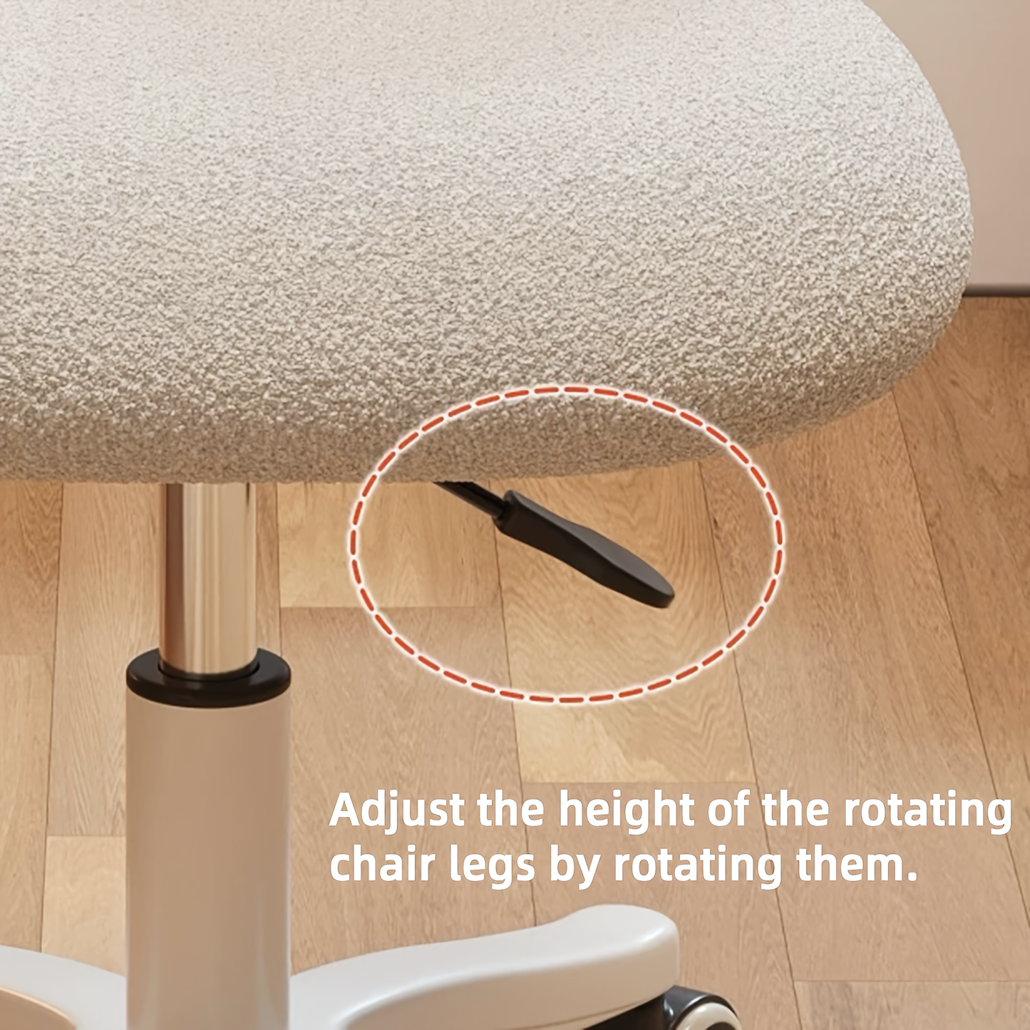 Rotating  Office Chair With Plush Cushion