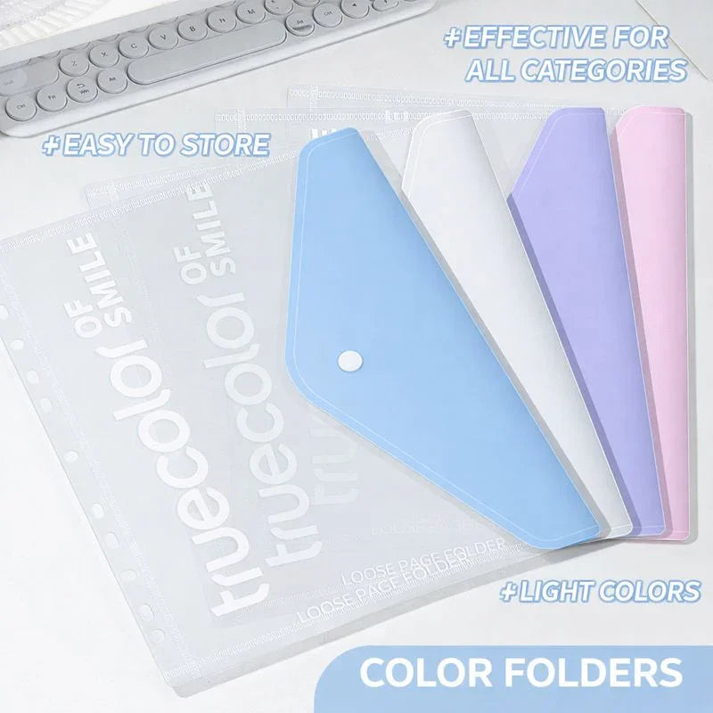 A4 Loose-Leaf Folder Information Book Transparent