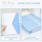 A4 Loose-Leaf Folder Information Book Transparent