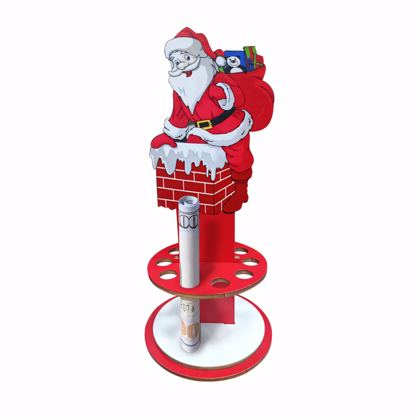 Santa Money Holder Christmas Stand Gifts