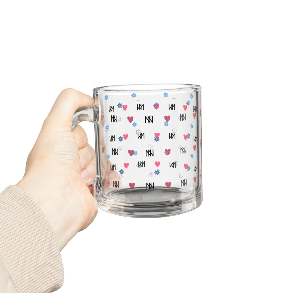10oz Glass Mug Heart IVORYNN