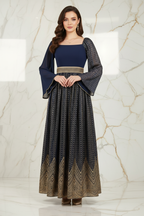 لقطة 6 - زاوية منخفضة تُظهر طول الفستان الكامل