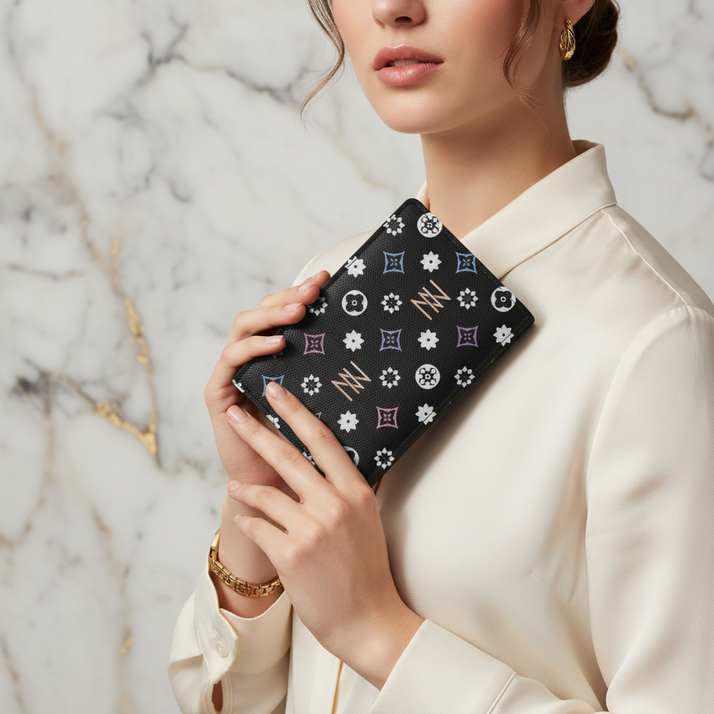 محفظة فاخرة مع امرأة 6