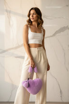 صورة 6 - بنطلون واسع وكروب توب