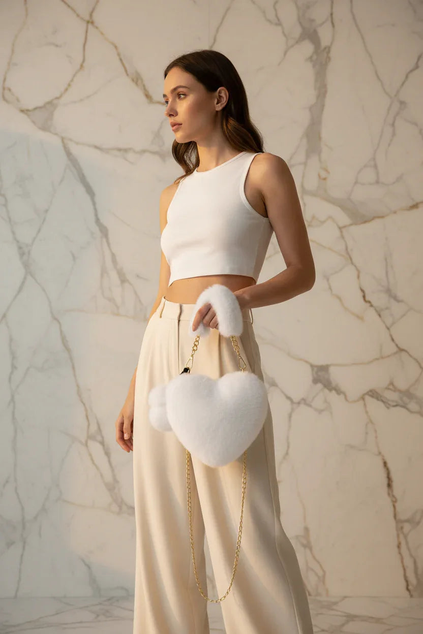 صورة 6 - بنطلون واسع وكروب توب