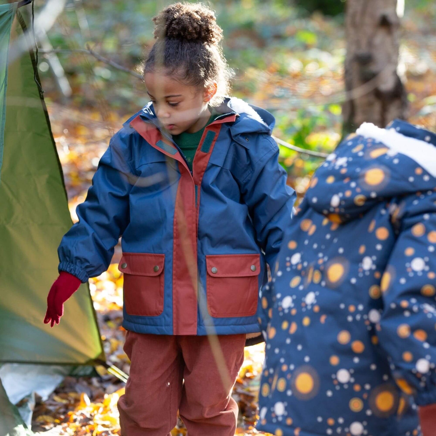 Kids Moonlight Blue Recycled Waterproof Winter Coat – Eco-Friendly, Warm, Durable