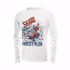 SK8 Urban King Highweight Cotton White Sweatshirt