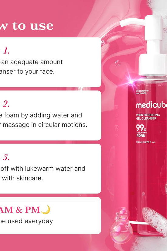 Medicube HYDRATING PDRN Gel to Foam Cleanser 200ml