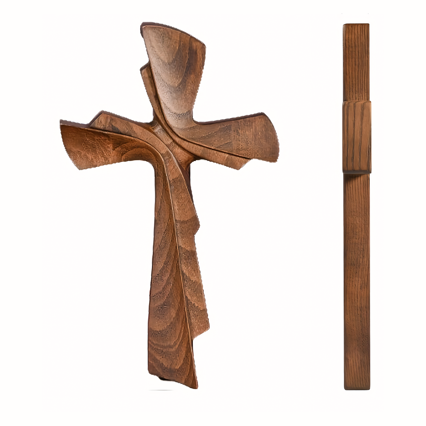 Vintage Wooden 3D Cross Wall Art