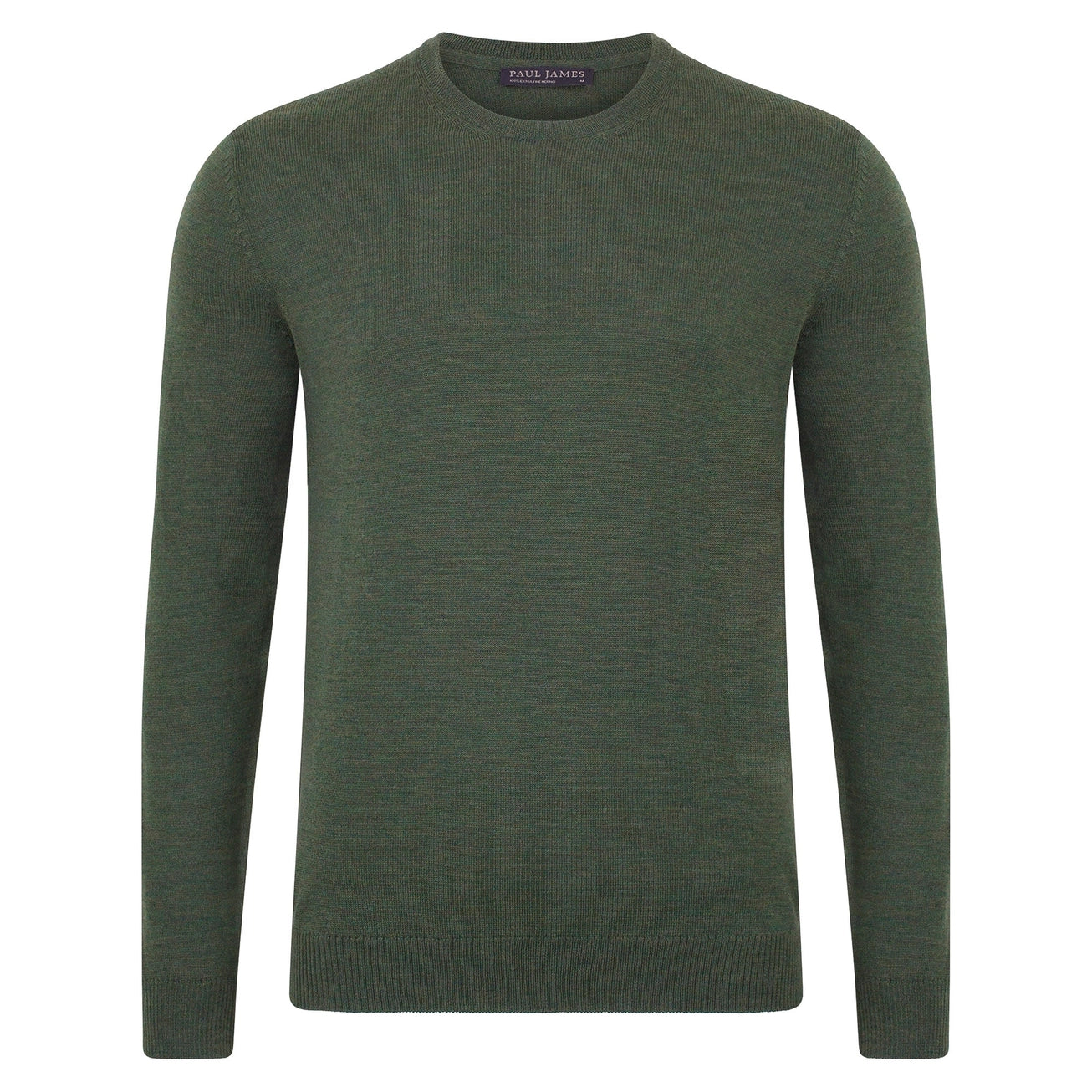 Premium Extra Fine Merino Wool Green Sweater