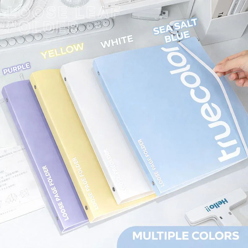 A4 Loose-Leaf Folder Information Book Transparent
