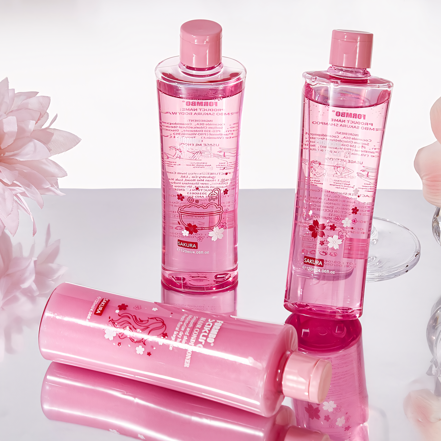 Cherry Blossom 3-in-1 Bath Set