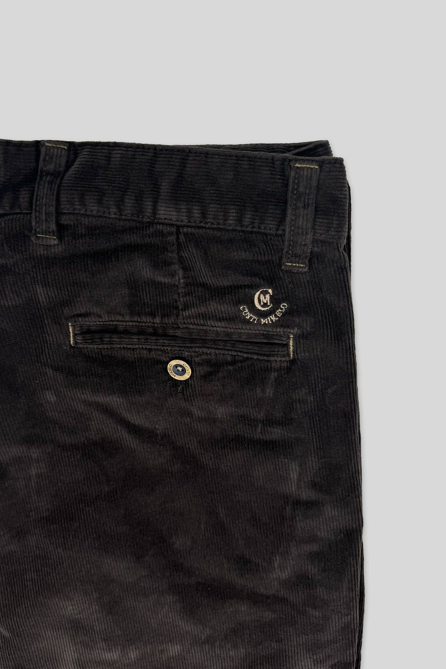 Men's Premium Chocolate Brown Corduroy Pants: Comfortable Stretch Cotton, Classic Fit
