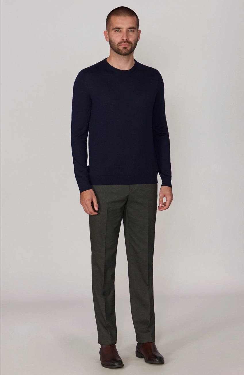 Premium Extra Fine Merino Wool Navy Sweater