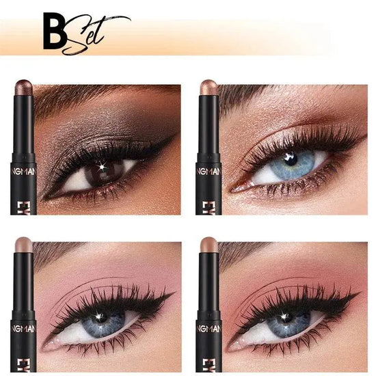 8 Color Waterproof Glitter Eyeshadow Pen - IVORYNN