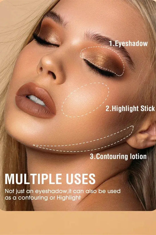 8 Color Waterproof Glitter Eyeshadow Pen - IVORYNN