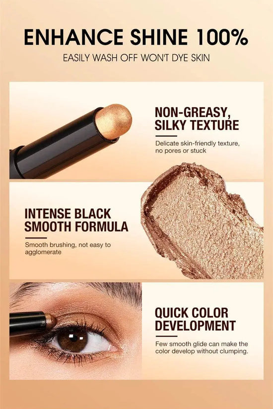 8 Color Waterproof Glitter Eyeshadow Pen - IVORYNN