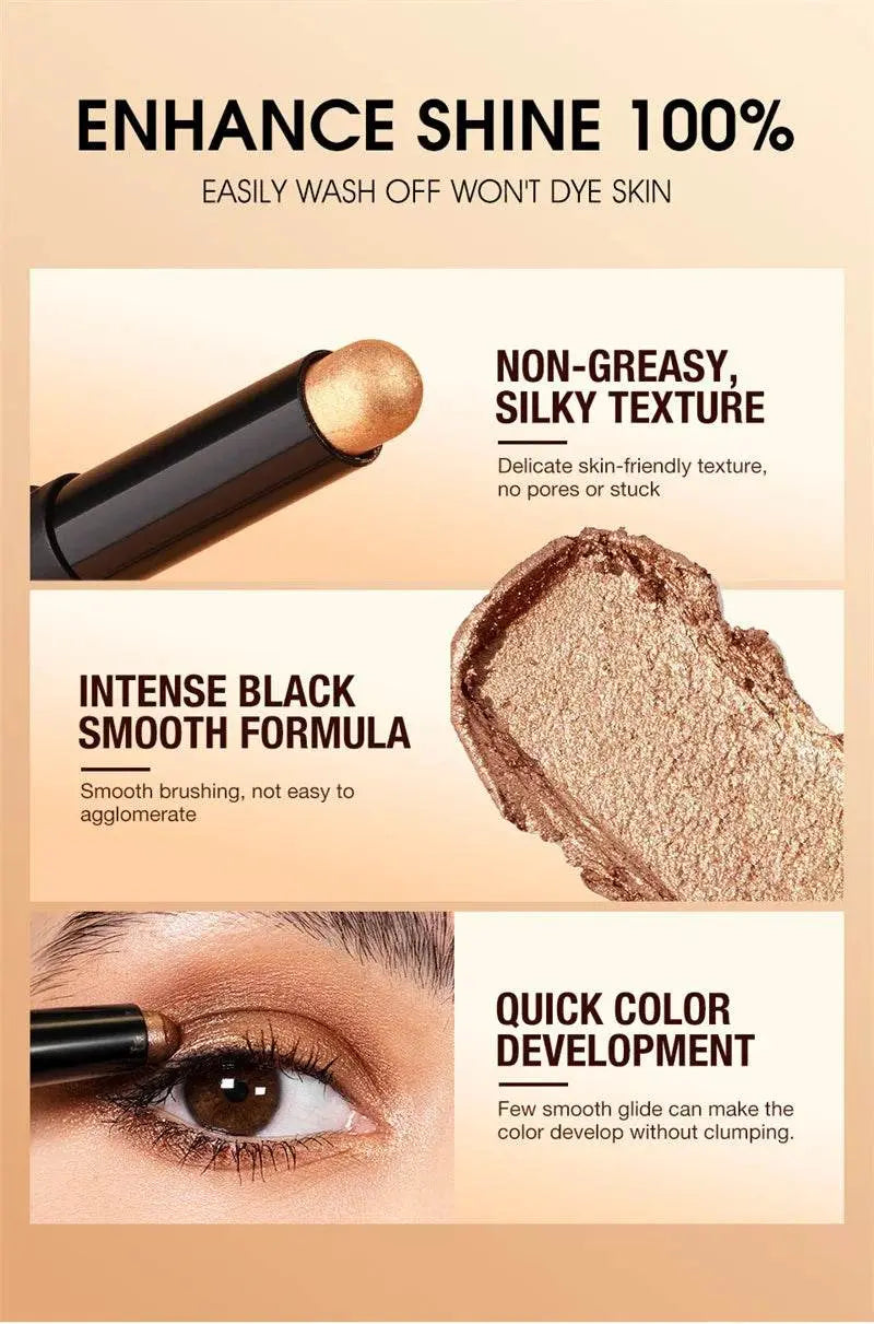 8 Color Waterproof Glitter Eyeshadow Pen - IVORYNN