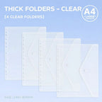A4 Loose-Leaf Folder Information Book Transparent