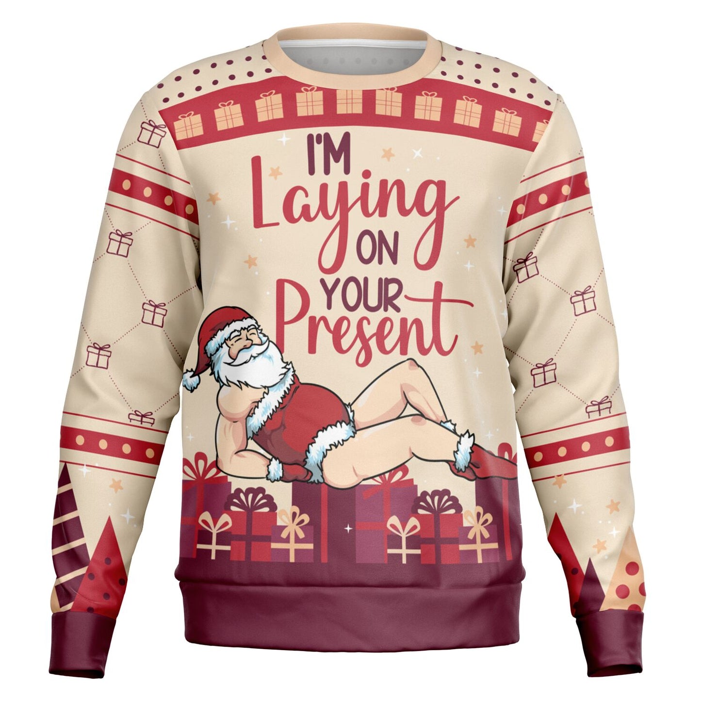 I’m Laying On Your Present Men Christmas Sweatshirt