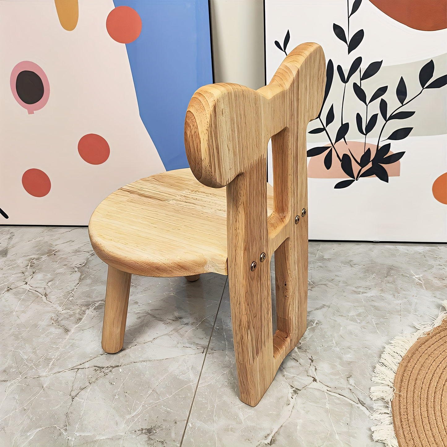 Modern Minimalist Solid Wood Chair