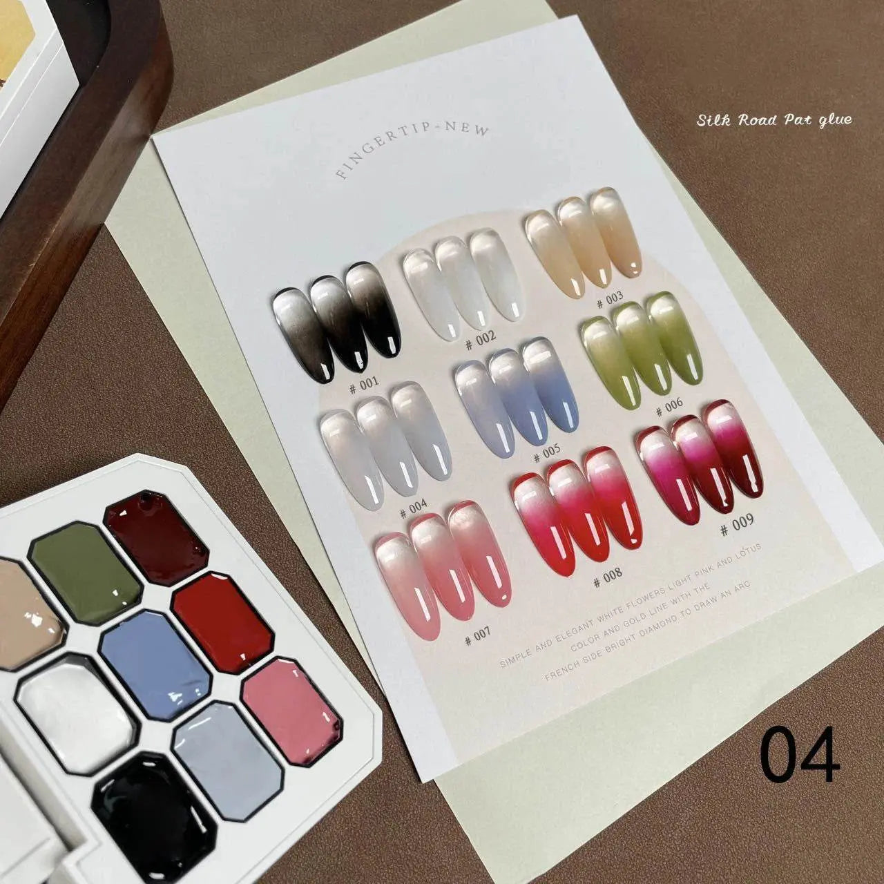 9-grid Color Painting Glue Nail Polish - IVORYNN