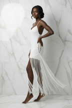 فستان كروشيه - منظر خلفي