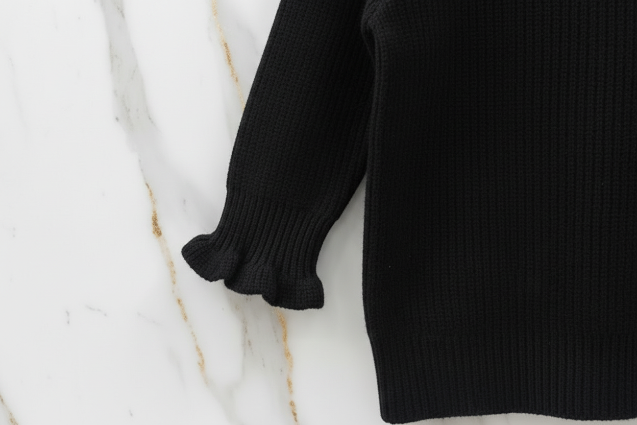 سويتر أسود مبطن - تفاصيل الكم