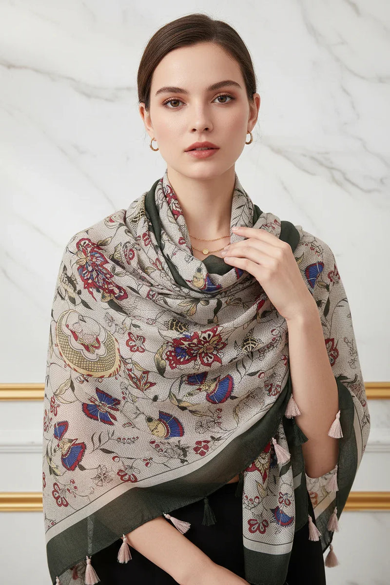 وشاح فاخر حول الرقبة