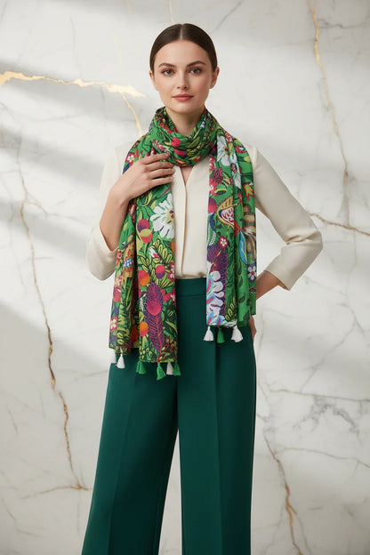 وشاح فاخر حول الرقبة