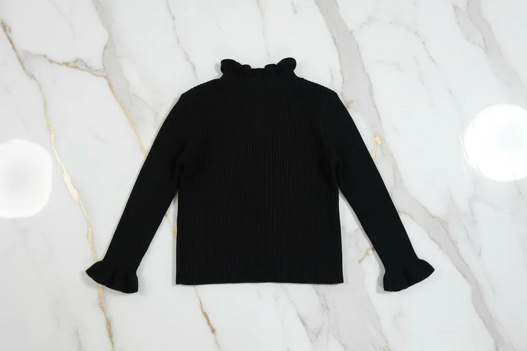 سويتر أسود - منظر خلفي