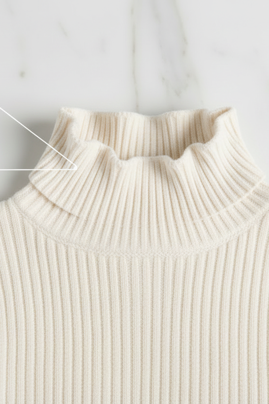 سويتر سكري مبطن - تفاصيل الياقة والفرو