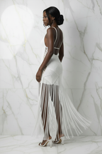 فستان كروشيه - منظر جانبي أيسر