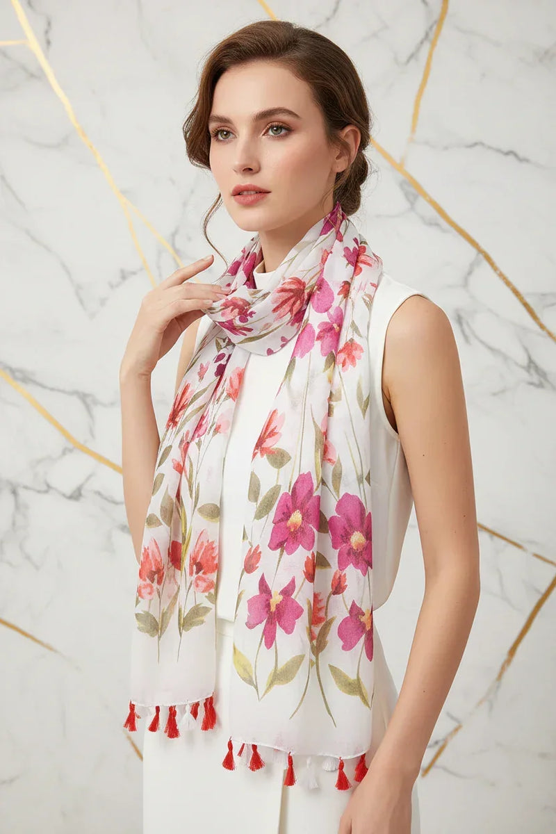 وشاح فاخر بعقدة جانبية