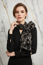 وشاح فاخر بعقدة جانبية