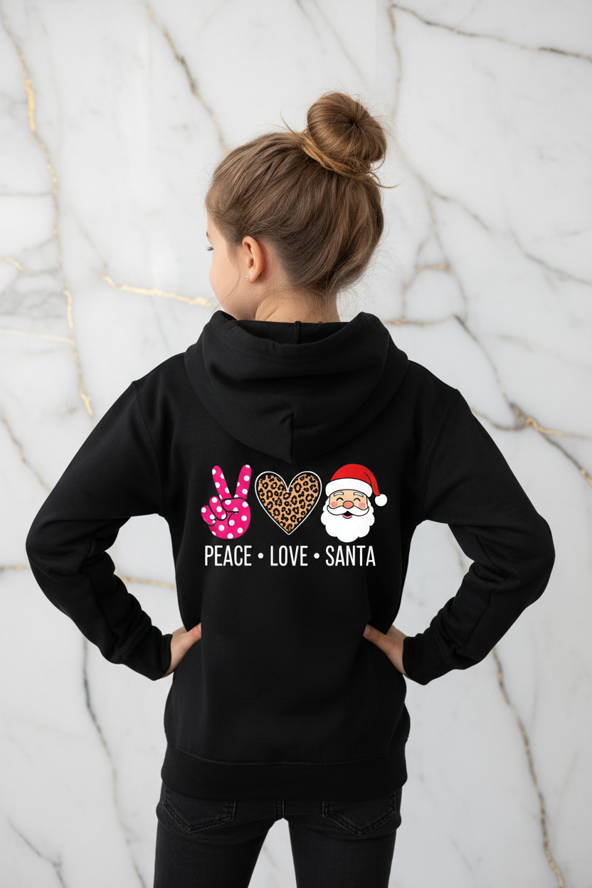 طفلة ترتدي الهودي - منظر خلفي