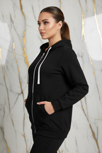 هودي أسود منظر جانبي آخر