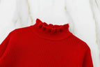 سويتر أحمر مبطن - تفاصيل الياقة