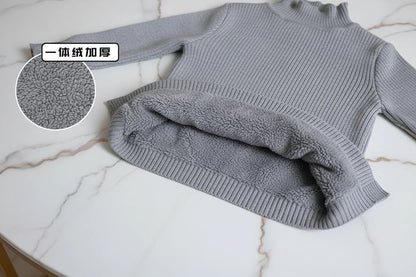 سويتر رمادي مبطن - البطانة الفروية الرمادية