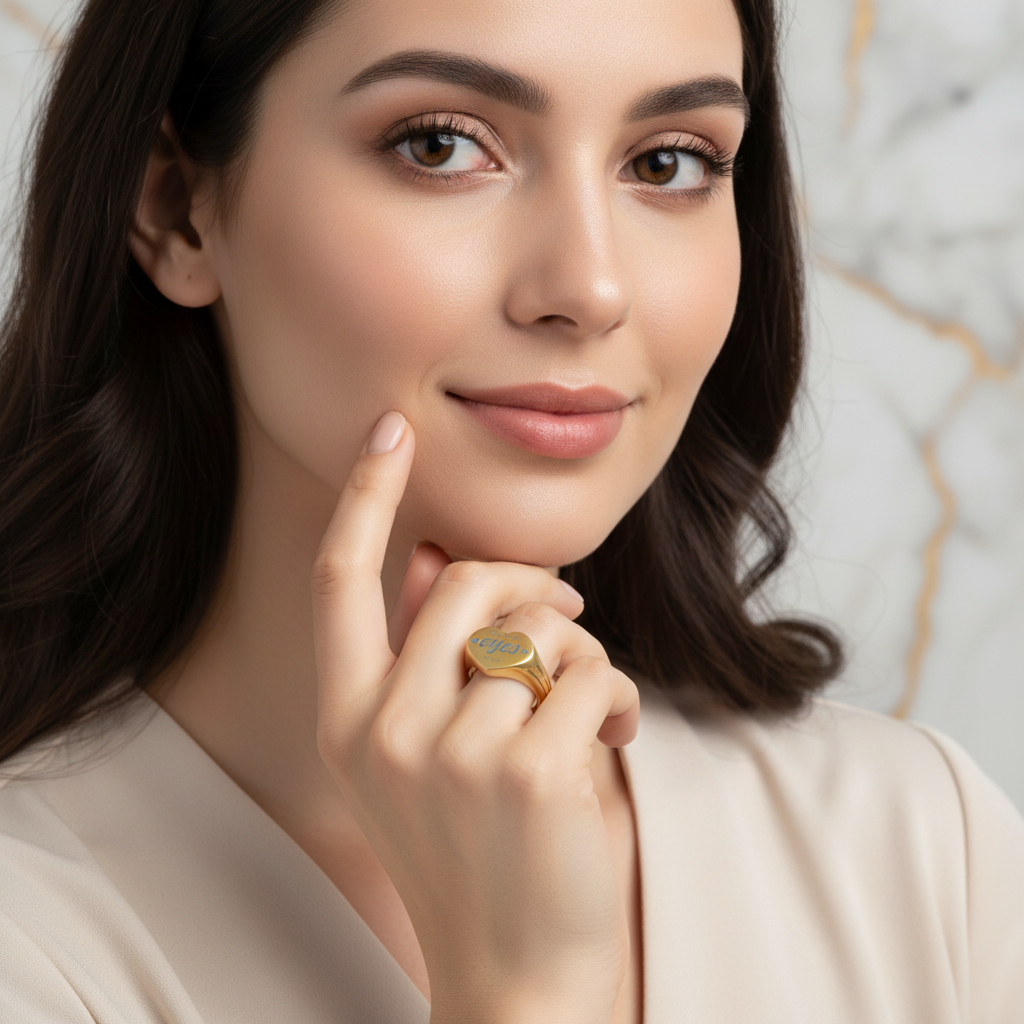 خاتم ذهبي - زاوية أمامية