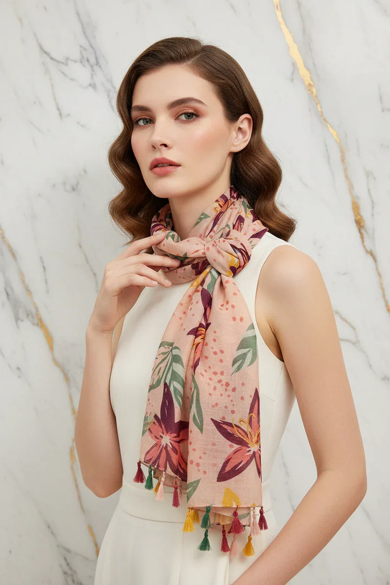 وشاح فاخر بعقدة جانبية