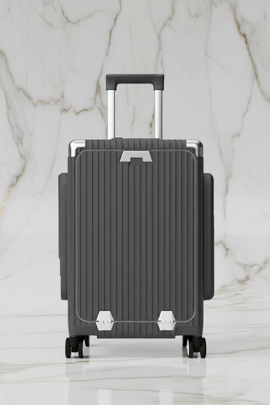 الحقيبة باللون الرمادي الفحمي - منظر أمامي