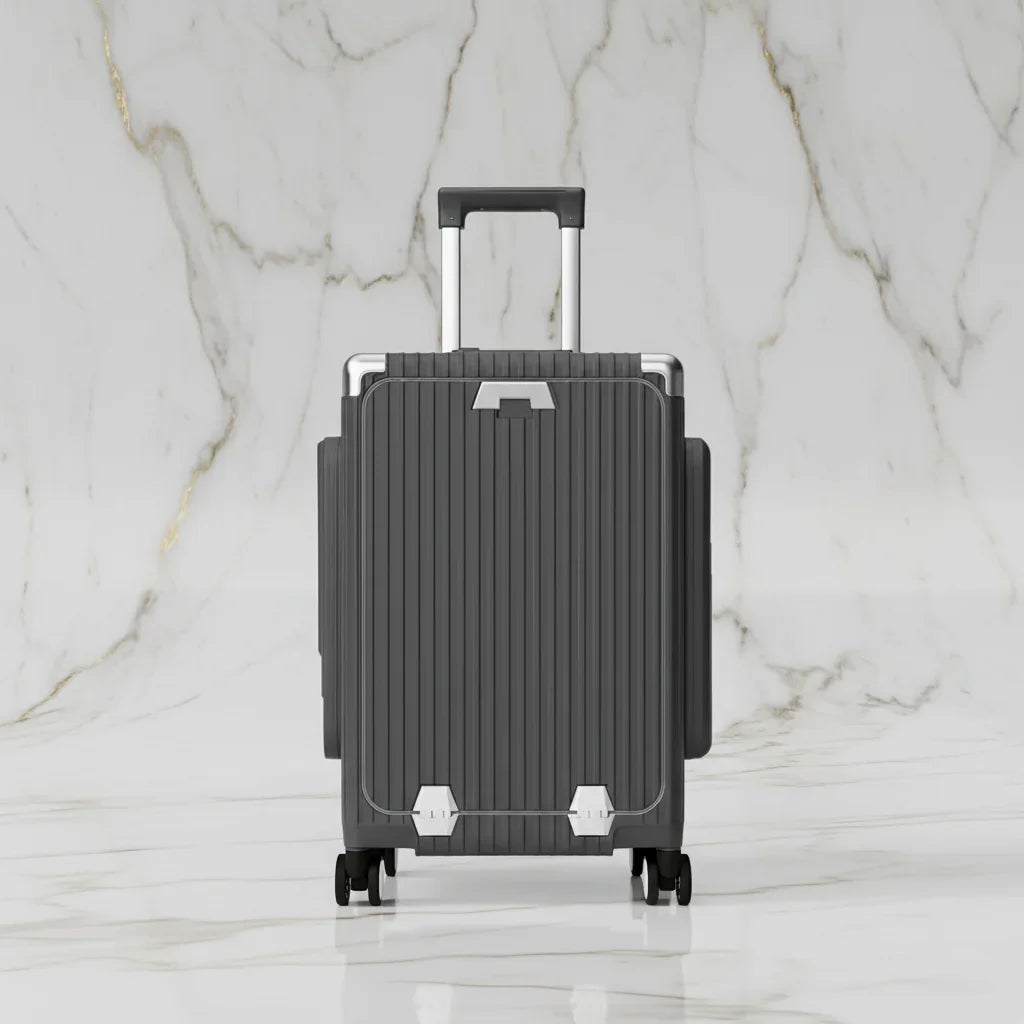 الحقيبة باللون الرمادي الفحمي - منظر أمامي