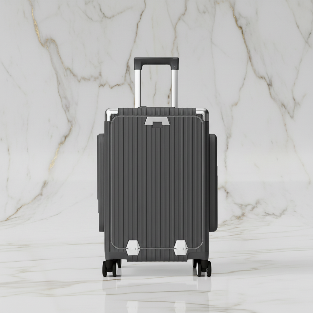 الحقيبة باللون الرمادي الفحمي - منظر أمامي