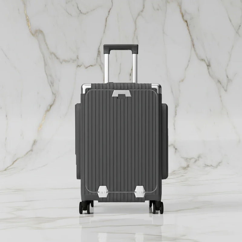 الحقيبة باللون الرمادي الفحمي - منظر أمامي