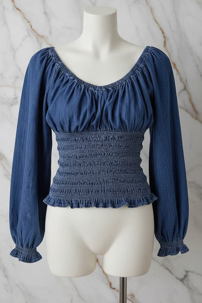 توب جينز - تفاصيل الخصر المطاطي