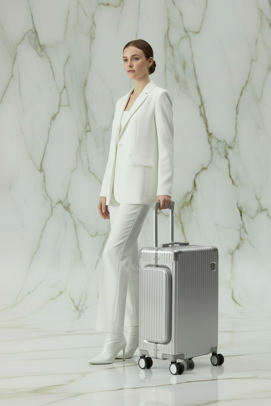 امرأة بزي أبيض - فضي