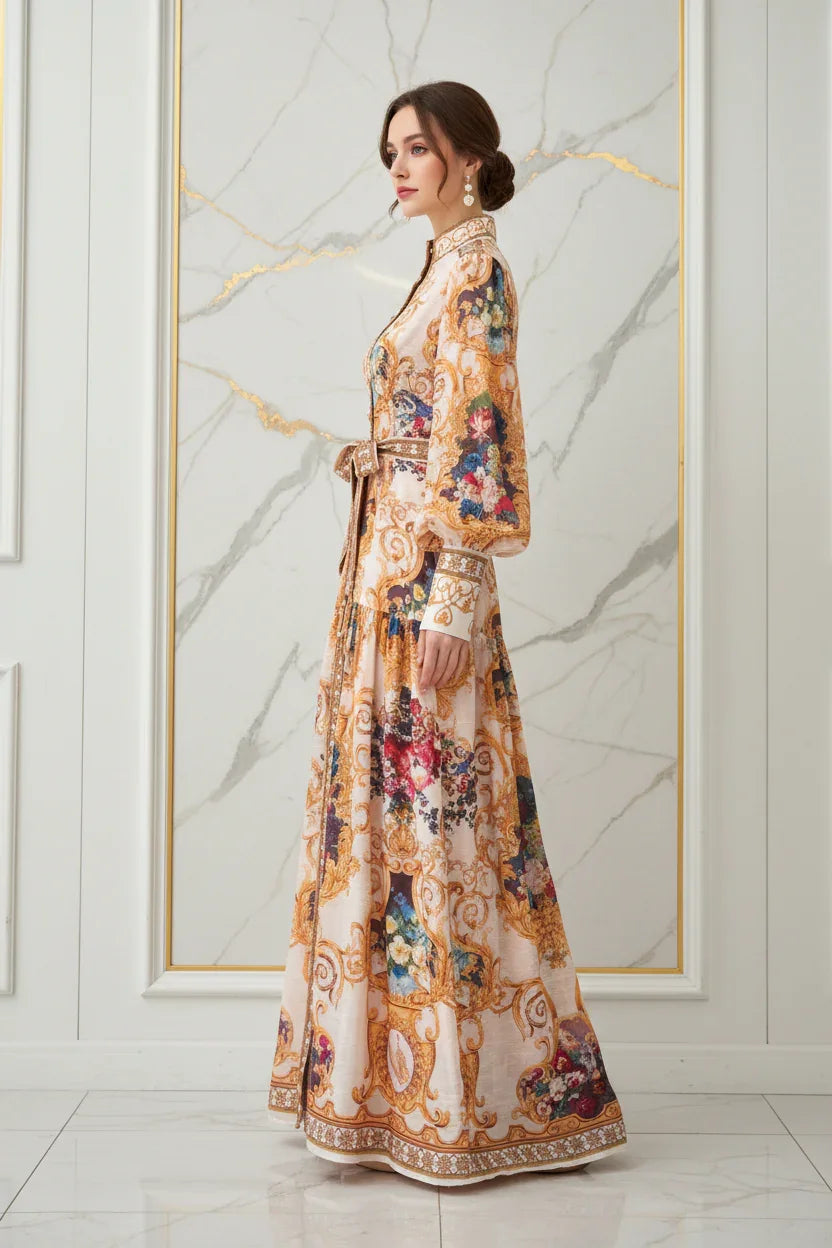 لقطة جانبية للفستان