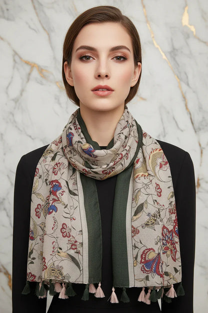 بورتريه قريب مع الوشاح