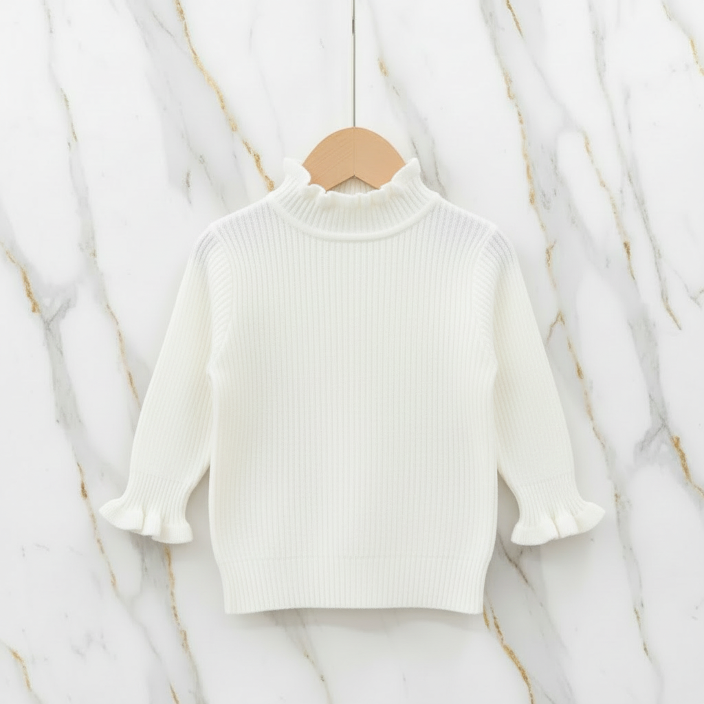 سويتر أبيض - معلق على شماعة